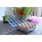 Basicwise Clear Plastic Egg Carton, 12 Egg Holder Carrying Case with Handle, Blue QI003329B - alternate 6